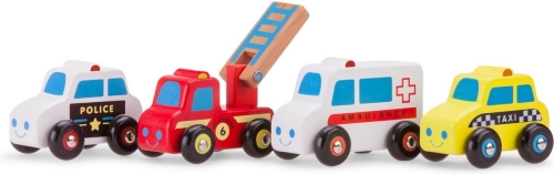 Nuovo Classic Toys Set di veicoli di emergenza 4 auto