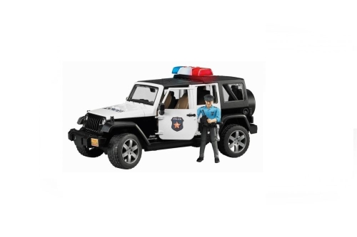 Bruder Jeep Wrangler USA polizia con figura