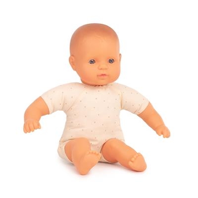 Miniland Baby Doll europea con corpo in tessuto 32 cm