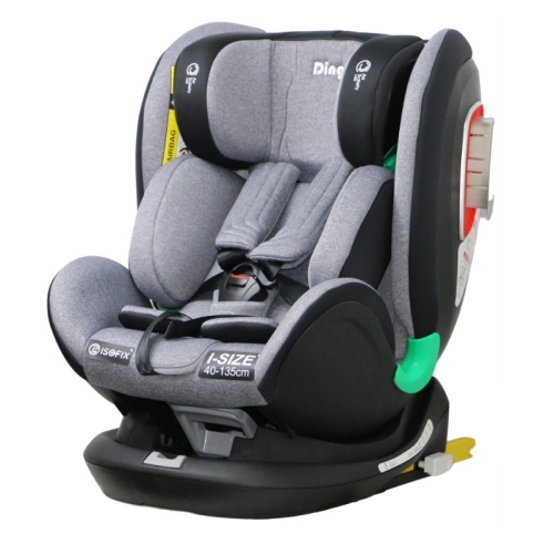 Ding Philo Seggiolino auto 40-135 cm Nero-Grigio