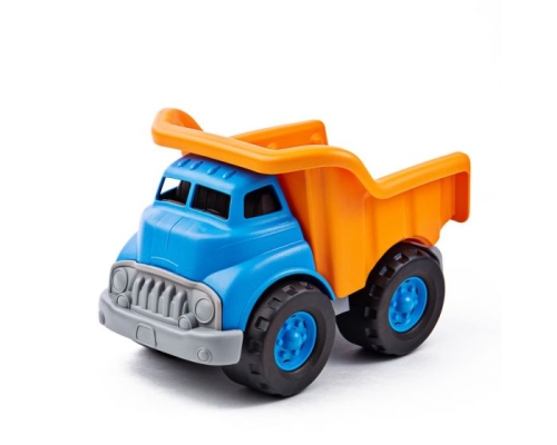 Green Toys Camion della spazzatura Blu / Arancione