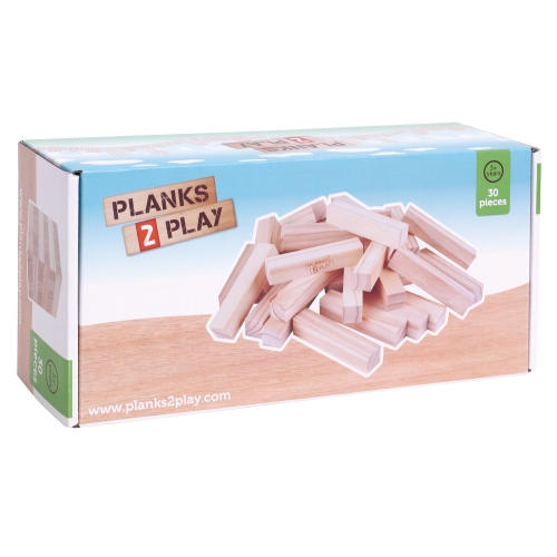 Planks2Play Pilastri di legno grandi 30 pezzi