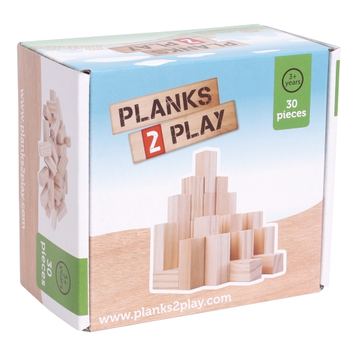 Planks2Play Pilastri in legno 30 pezzi piccoli