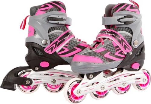 Street Runner Inline Skates Rosa / Grigio (39-42) 