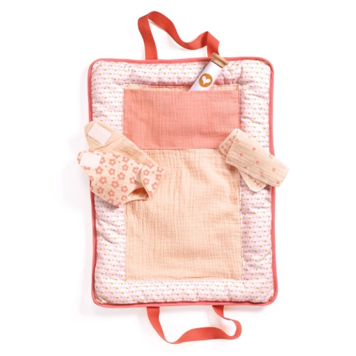 Djeco Pomea Doll borsa per pannolini Pink Peak