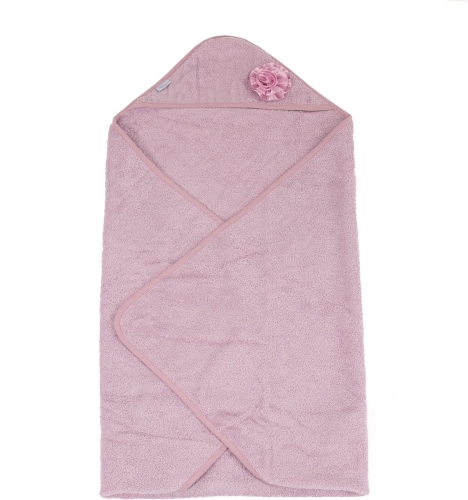 BoJungle Asciugamano da bagno Fiore rosa Eco Spugna