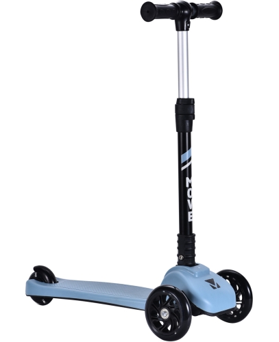 Move Scooter pieghevole a 3 ruote blu pastello con luci
