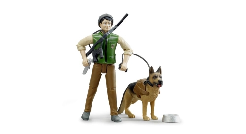 Bruder bworld ranger con cane e accessori