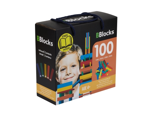 BBlocks 100 pezzi colore in scatola di cartone