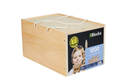 BBlocks 1000 pezzi vuoti in scatola di legno
