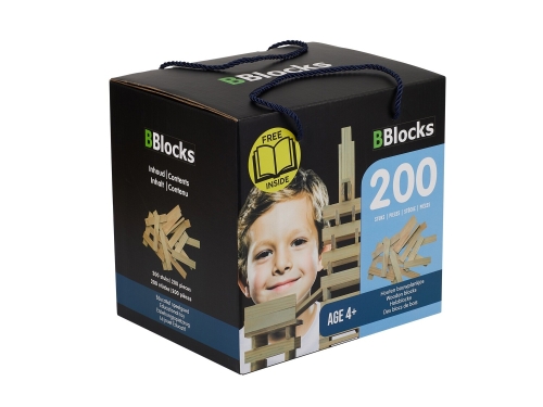 BBlocks da 200 pezzi vuoti in scatola di cartone
