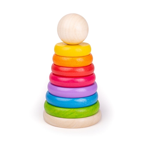 BigJigs torre impilabile arcobaleno