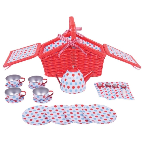 BigJigs Set da tè nel cestino da picnic