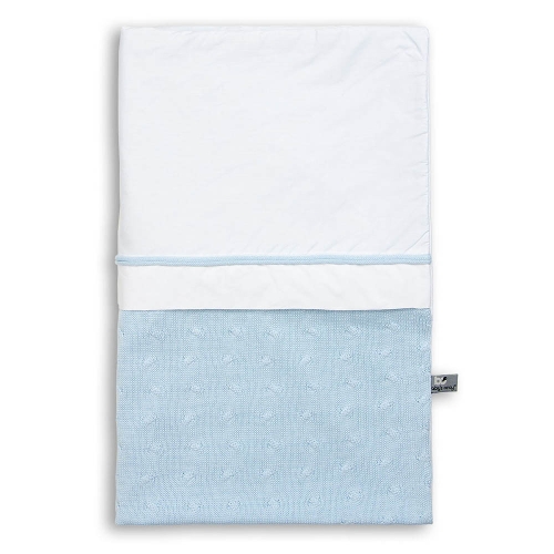 Baby&#39;s Only Copripiumino 100x135 cm Cable Baby Blue