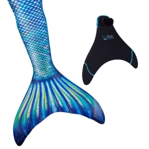 Coda a coda di sirena FinFun Zaffiro Taglia M (8 anni)