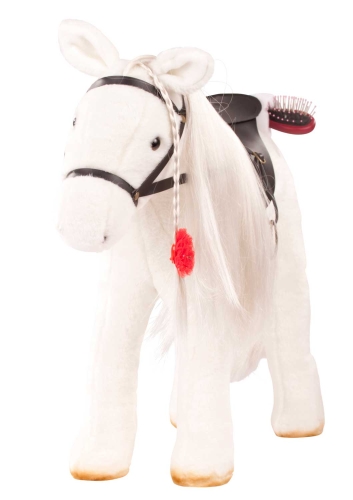 Götz Boutique, cavallo da competizione con sella e redini, Lipizzano, bianco, 37 cm