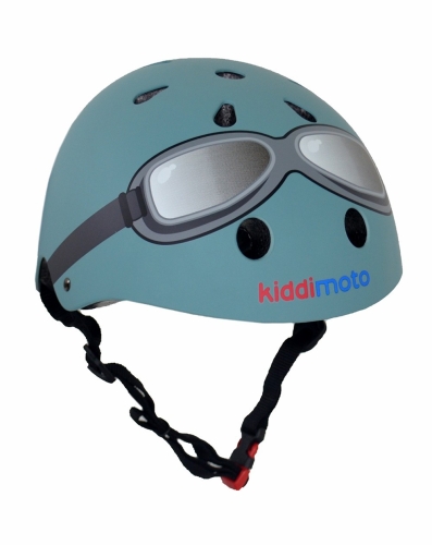 Kiddimoto Casco per bambini blu pastello M