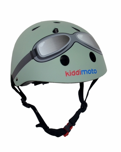 Kiddimoto Casco per bambini verde pastello M