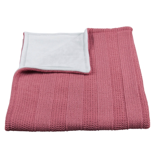 Baby&#39;s Only Cot Coperta Ciniglia Robusta Rib Raspberry