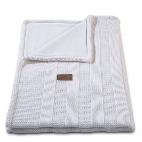 Baby&#39;s Only Cot Coperta in ciniglia Robusta costina bianca