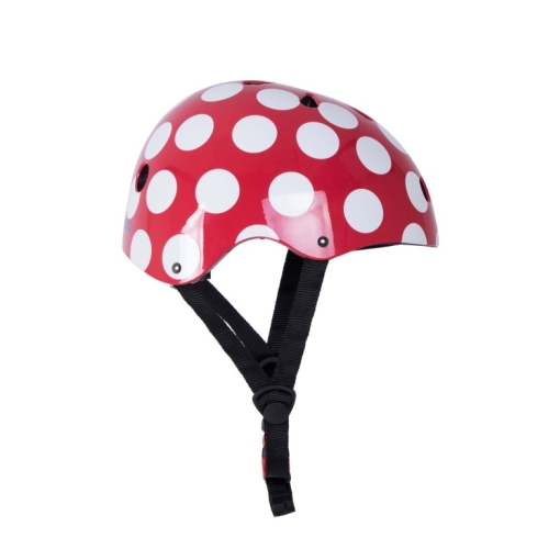 Kiddimoto Casco bambino Red Dotty medio