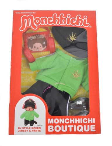 Cappotto verde per abiti Monchichi