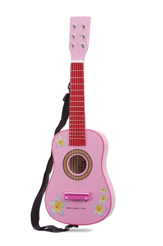 Nuovi giocattoli classici chitarra rosa con fiori