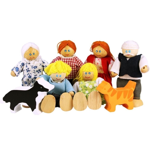 Famiglia di bambole BigJigs Van Drunen