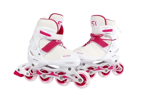 Street Rider pattini in linea pro bianco taglia 33-37