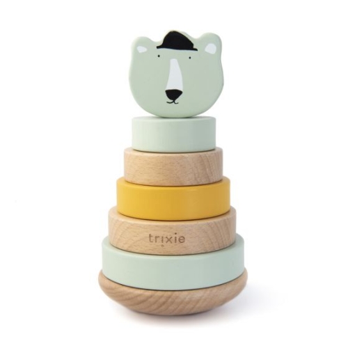 Trixie Torre impilabile in legno Mr. Orso polare