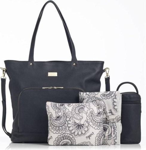Isoki Borsa fasciatoio / Borsa per pannolini Tote nero