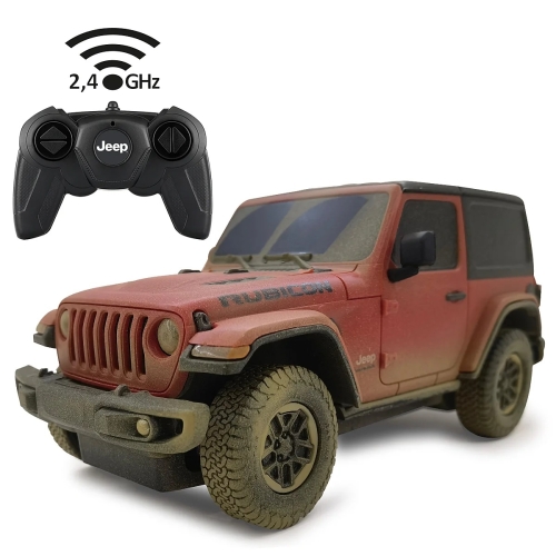Jeep Wrangler Rubicon Rosso Fangoso telecomandata Jamara 1:24