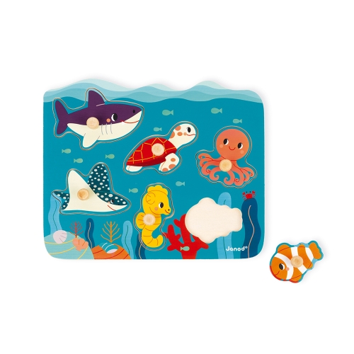 Janod Pulsante WWF puzzle Oceano