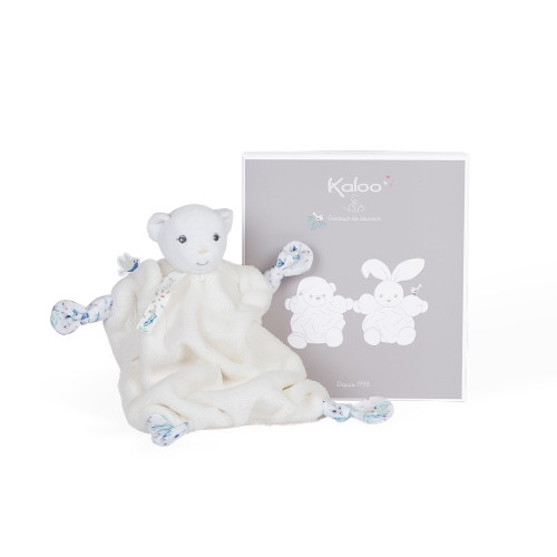 Kaloo Peluche Plume Doudou Orso Avorio