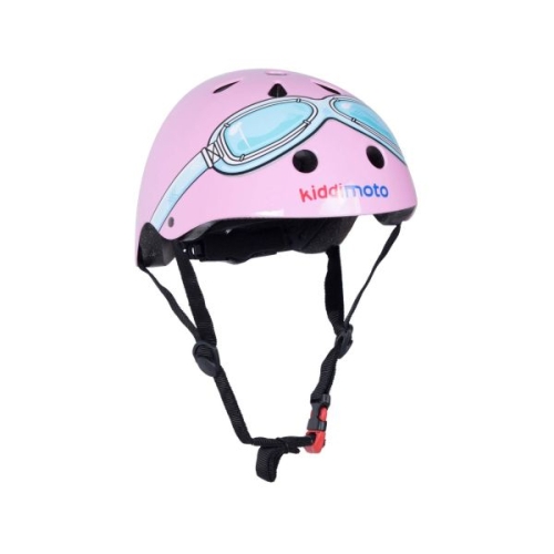 Kiddimoto Casco per bambini Rosa Occhialino M