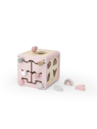 Cubo di attività Label Label Rosa