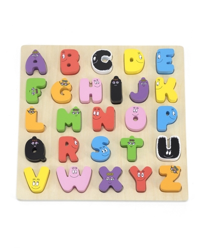 Etichetta Etichetta Barbapapa Blocchi alfabeto in legno