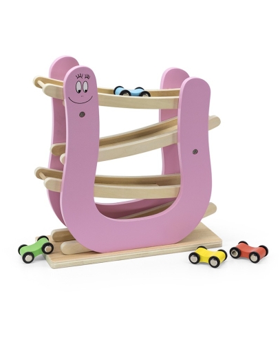 Etichetta Etichetta Etichetta Barbapapa Pista per auto in legno