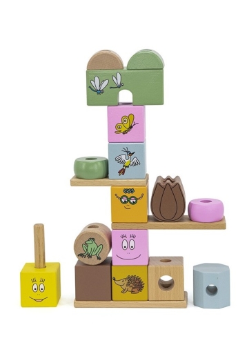 Etichetta Etichetta Barbapapa Blocchi di legno impilabili