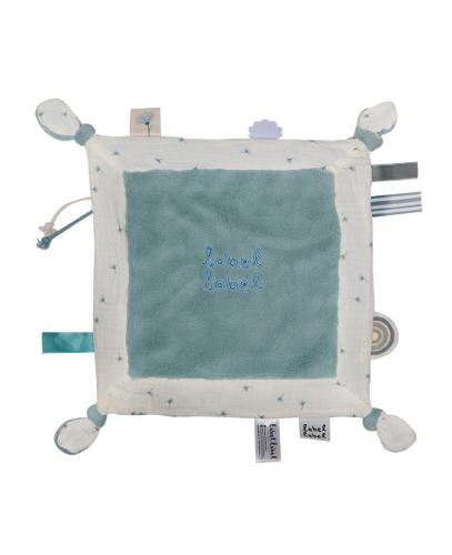 Etichetta Etichetta Panno per coccole Blu Dandelion