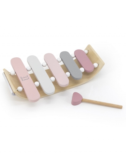 Label Label Houten Xylofoon Roze