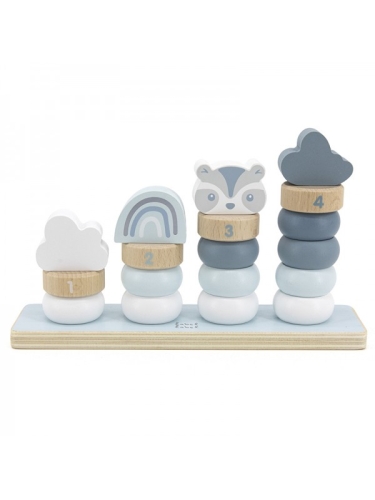 Anelli impilabili Label Label Little blu