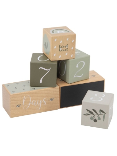 Etichetta Label Milestone Blocks Verde oliva