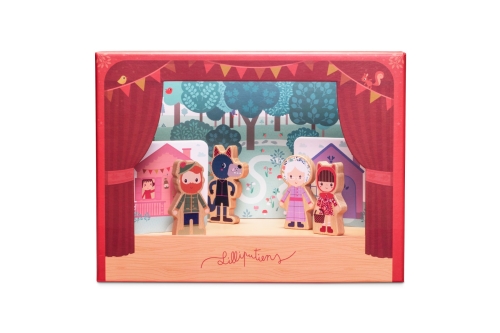 Teatro dei Lillipuziani con magneti Cappuccetto Rosso