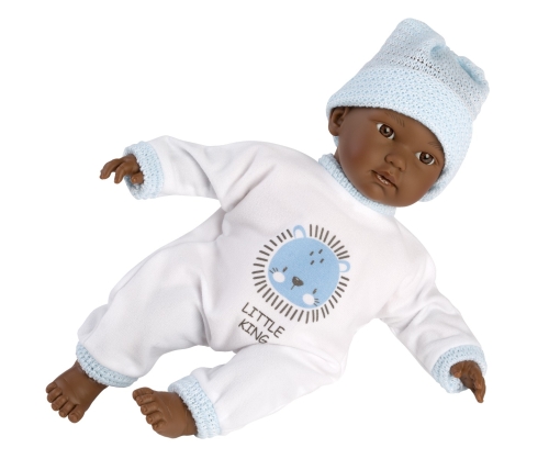 Llorens Mini Baby Doll Cuquito Blu scuro con suono 30 cm