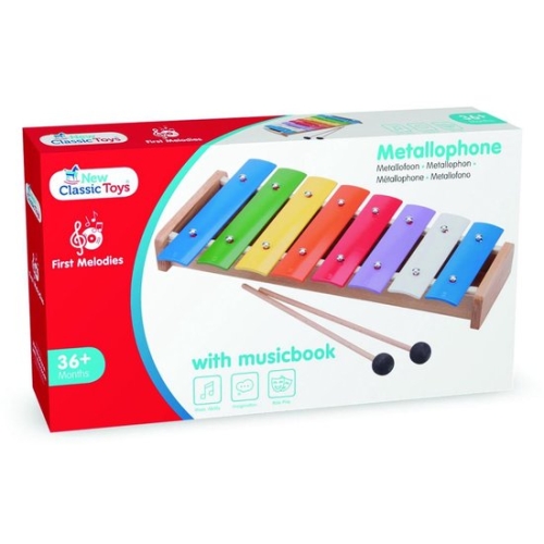 Nuovo metallofono Classic Toys con libretto musicale incluso