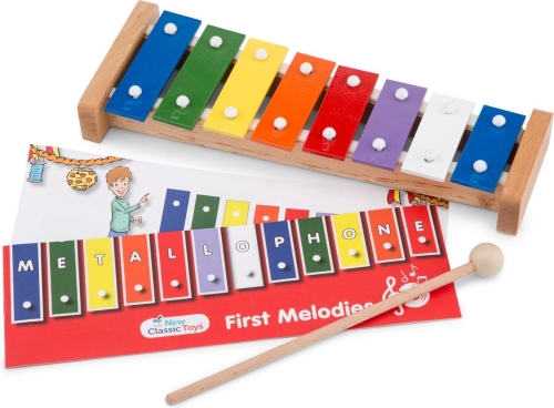 Nuovo Classic Toys Metallofono la mia prima melodia