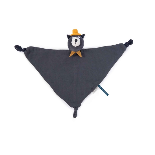 Moulin Roty Gatto coccolone Alphonse grigio scuro Les Moustaches