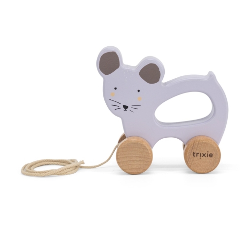 Trixie Giocattolo di legno da tirare Mrs Mouse