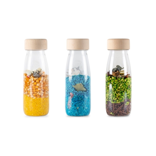 Set di 3 bottiglie sensoriali Petit Boum Natura